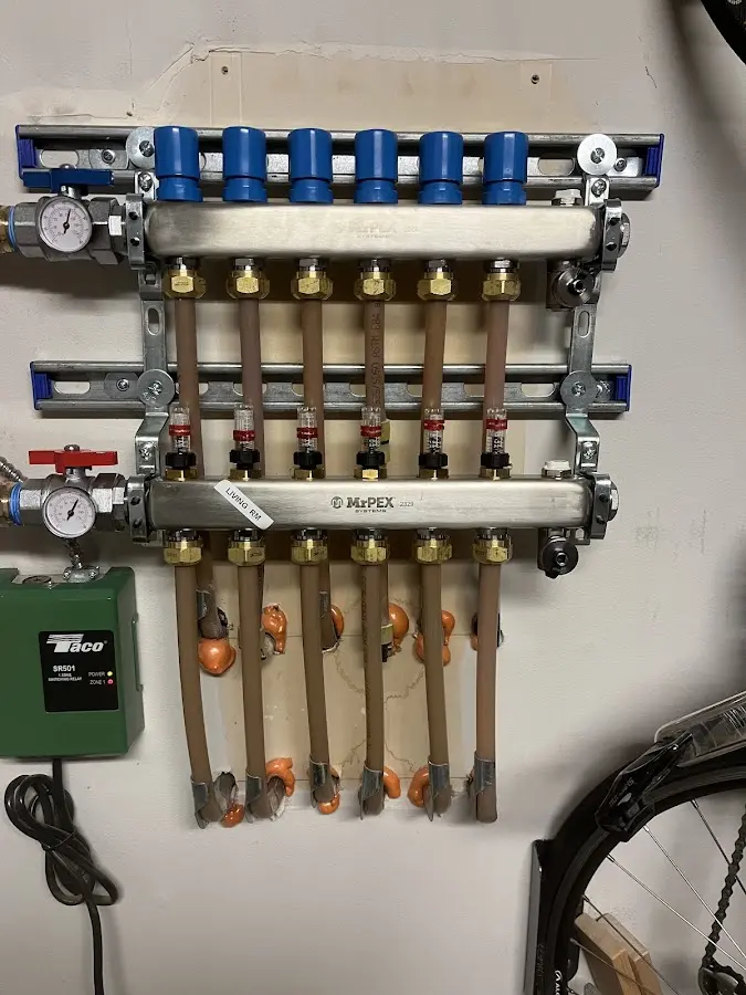 Plumber performing Gas Line Installation at a residential property in Wilkesboro